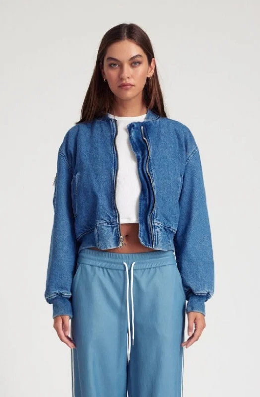 Coco Denim Bomber