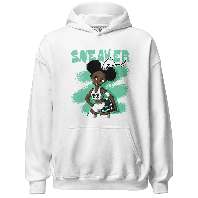 NastyJamz High OG Green Glow 1s Hoodie Match Black Sneaker Girl