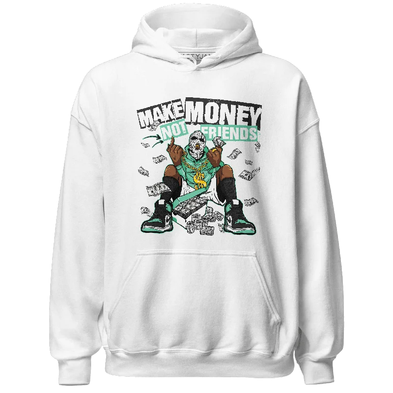 NastyJamz High OG Green Glow 1s Hoodie Match Make Money Not Friends