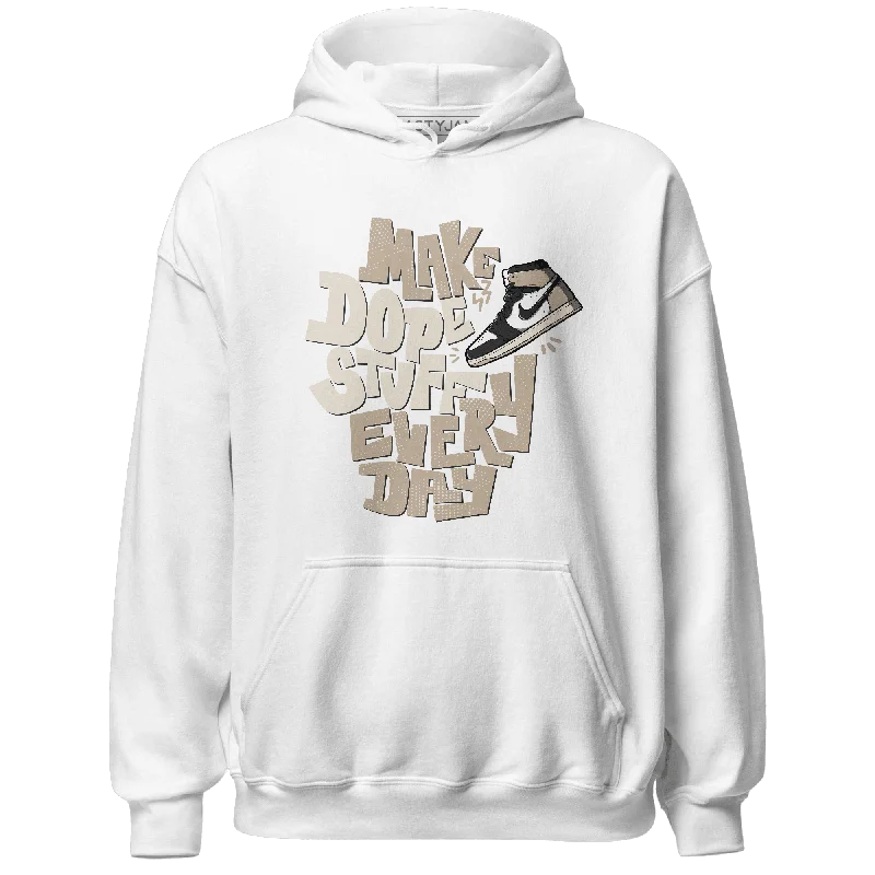 NastyJamz Latte 1s Hoodie Match Dope Sneaker