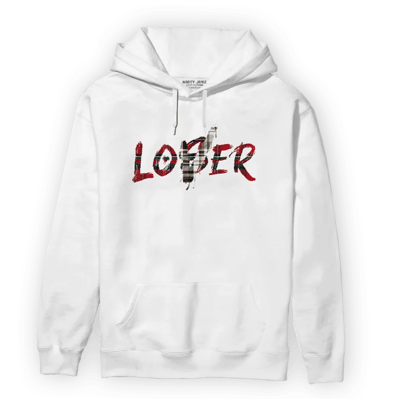 NastyJamz Plaid 5s Hoodie Match Loser Lover