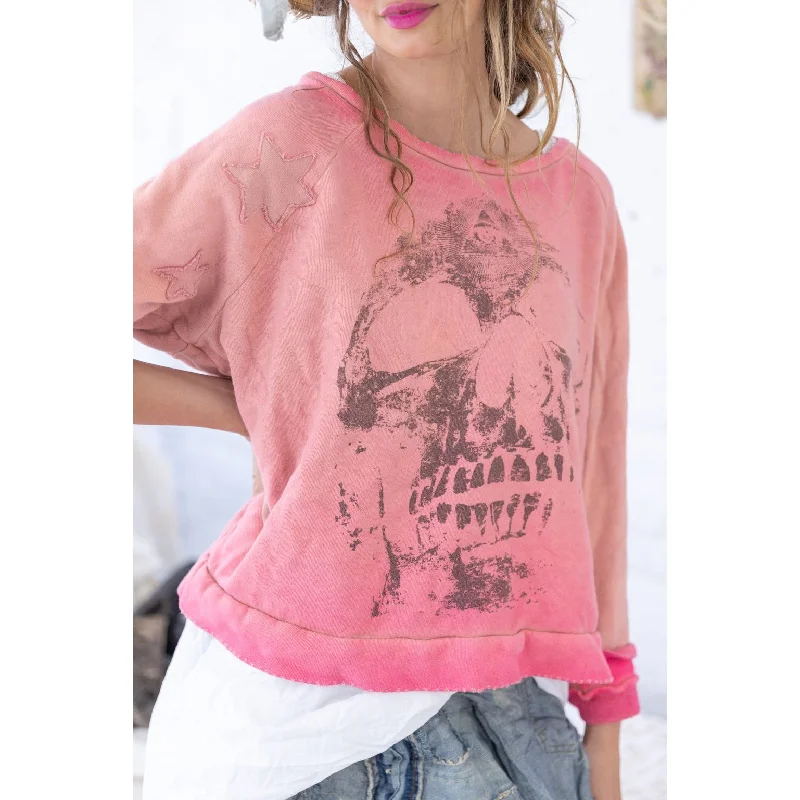 Magnolia Pearl EF Star Appliqué Richi Sweatshirt in Sunfaded Azalea