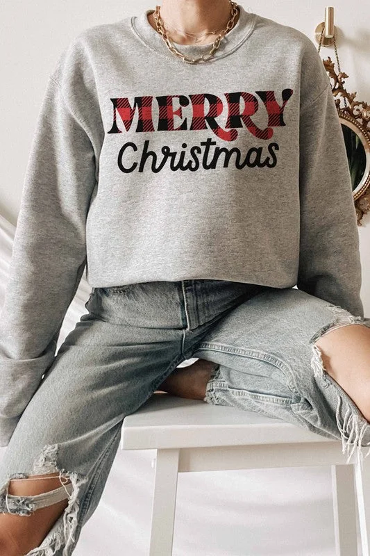 Plaid Christmas Sweatshirt