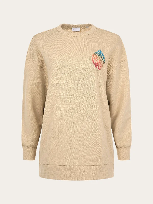 WATERAID oversize crew neck sweat - Safari